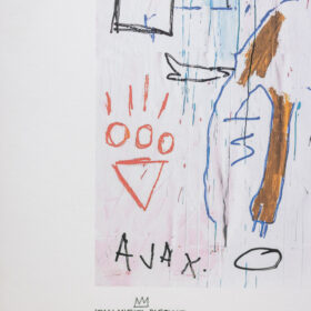 Basquiat Numbered Silkscreen Print, 1990s