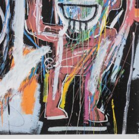 Jean-Michel Basquiat Color Silkscreen Print. 1990s.