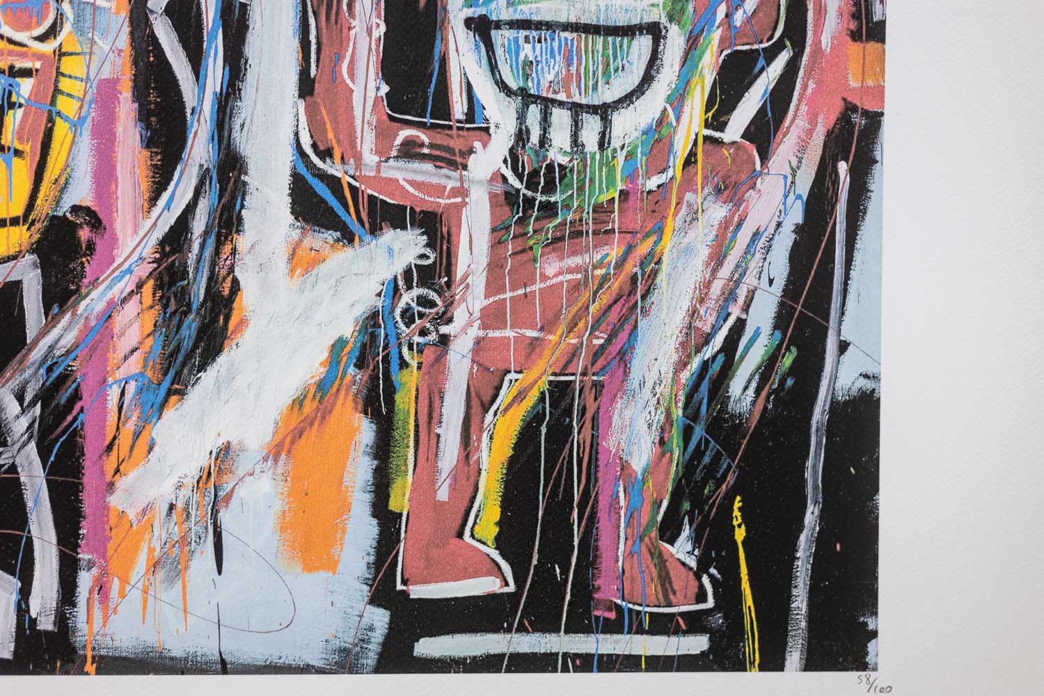 Jean-Michel Basquiat Color Silkscreen Print. 1990s. - Image 5