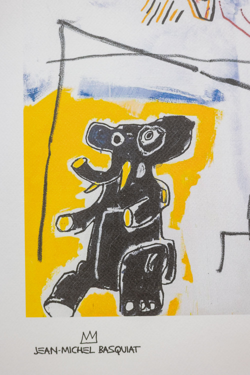 Jean-Michel Basquiat Color Silkscreen Print. 1990s. - Image 5