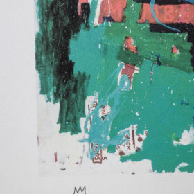 Basquiat Silkscreen Print, Numbered, 1990s.