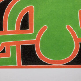 Keith Haring Silkscreen Print, Numbered, 1990s