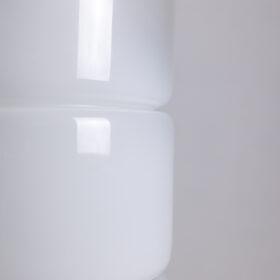 Carlo Nason Floor Lamp, LT316, White Opalescent Murano Glass