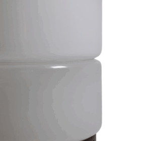 Carlo Nason Floor Lamp, LT316, White Opalescent Murano Glass