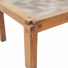 Pierre Chapo Coffee Table, Blond Elm, circa 1960