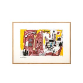 Basquiat Color Silkscreen Print, Numbered, 1990s