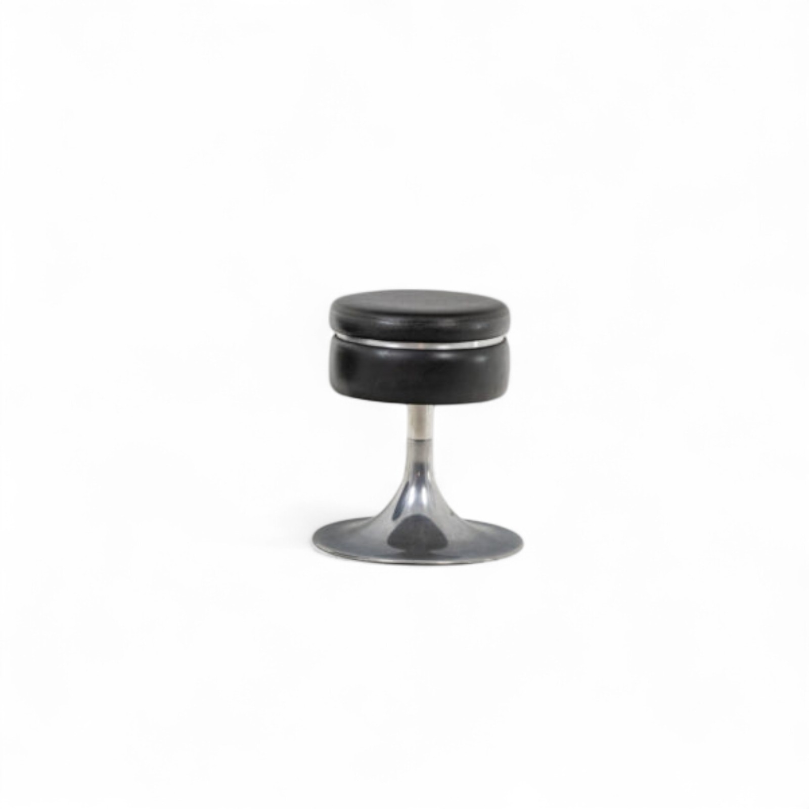 Black Cylindrical Low Stool - Styylish