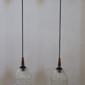 Pair of Pendant Lamps in Murano Glass, Italy 1960s