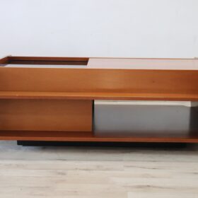 Italian Mid-Century Modern Coffee Table with Bar Compartment