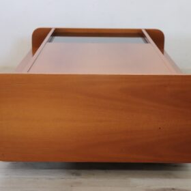 Italian Mid-Century Modern Coffee Table with Bar Compartment