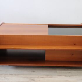 Italian Mid-Century Modern Coffee Table with Bar Compartment