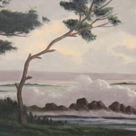 20th Century Oil Painting on Canvas Signed L. Boulnois, Seascape