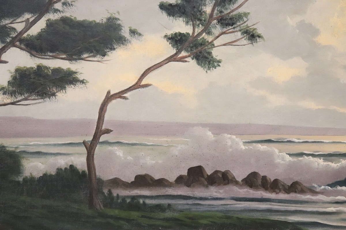 20th Century Oil Painting on Canvas Signed L. Boulnois, Seascape - Image 3