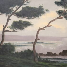 20th Century Oil Painting on Canvas Signed L. Boulnois, Seascape