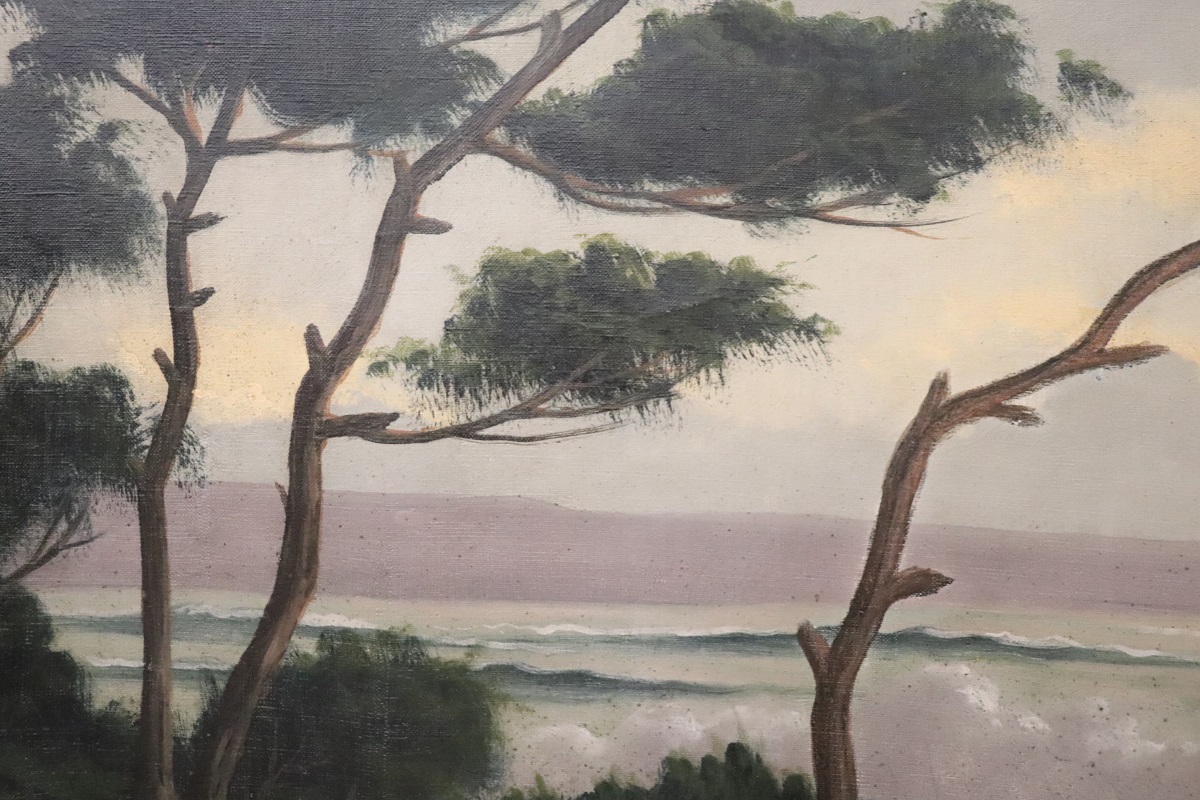 20th Century Oil Painting on Canvas Signed L. Boulnois, Seascape - Image 11