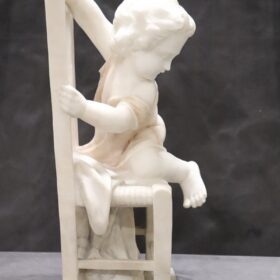 Marble Sculpture by Adolfo Cipriani, 19th Century