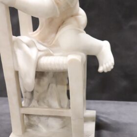 Marble Sculpture by Adolfo Cipriani, 19th Century