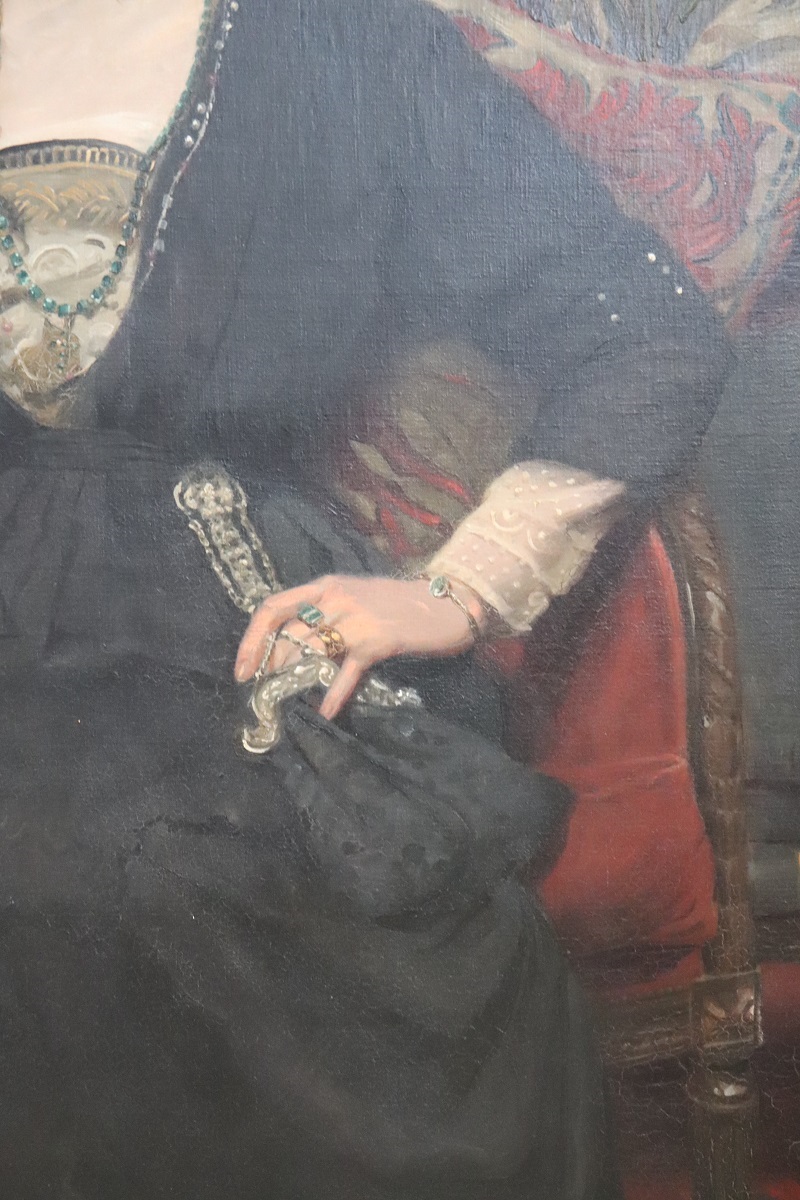 Large English Oil Painting on Canvas, Signed and Dated 1913 - Image 6