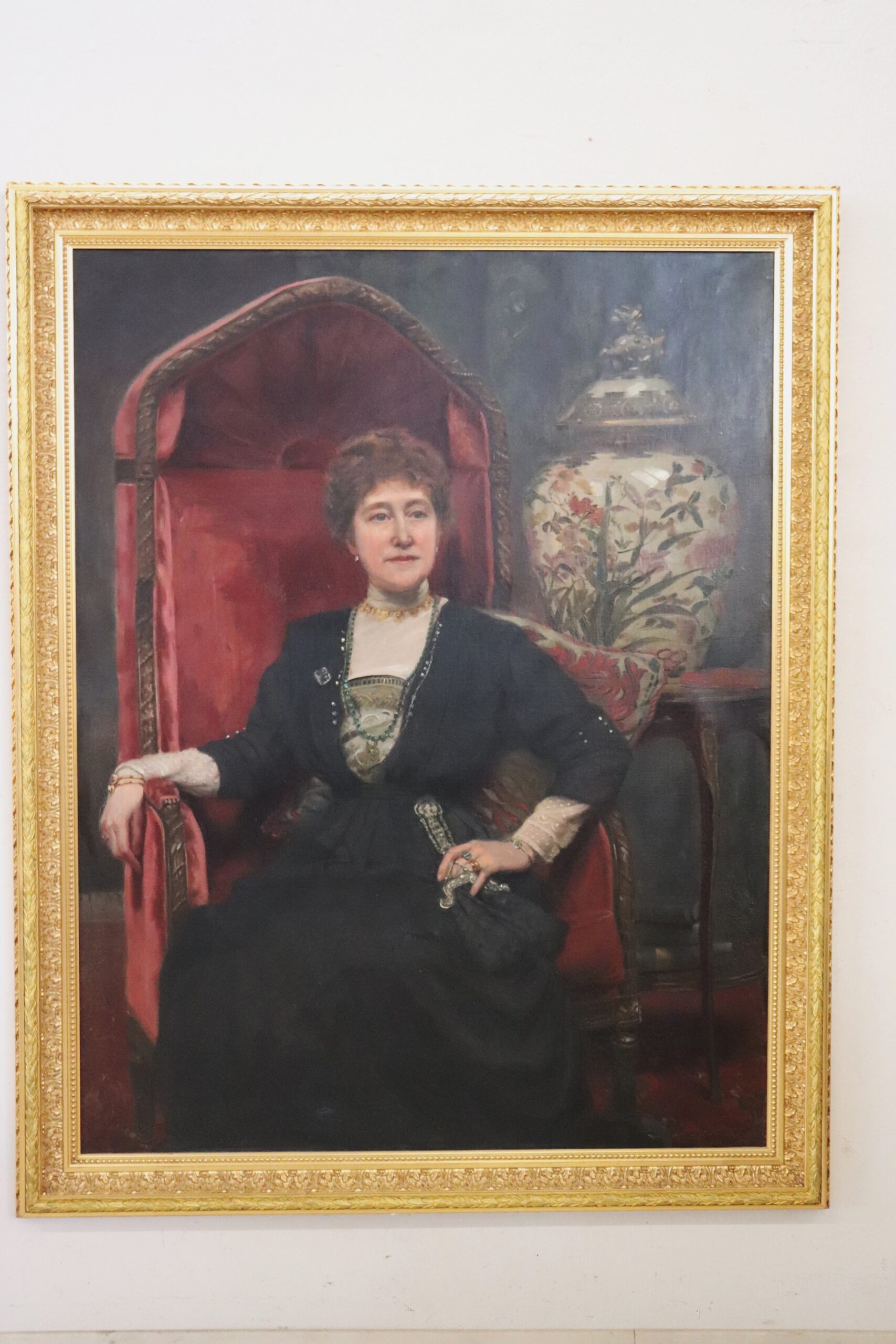 Large English Oil Painting on Canvas, Signed and Dated 1913 - Image 14