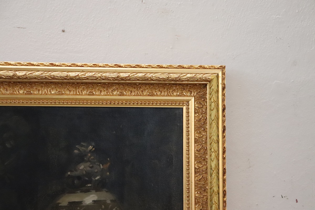 Large English Oil Painting on Canvas, Signed and Dated 1913 - Image 17