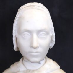 Alternative view of Sculpture in White Marble, Bust of a Lady, Italy 19th Century