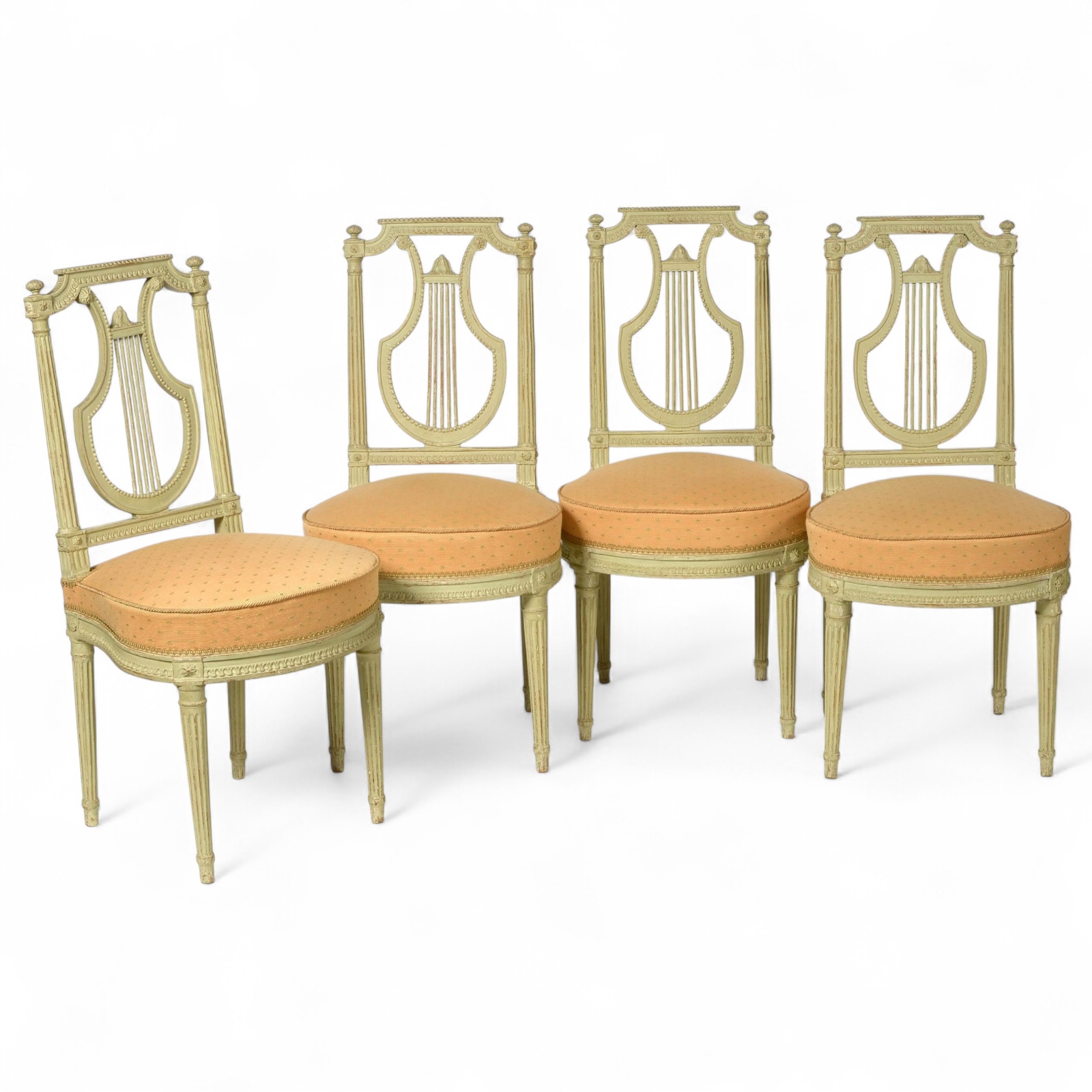 Set of 4 Lyre -back Louis XVI Chairs- Styylish