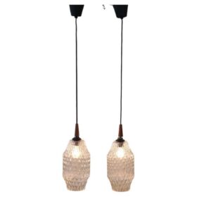 Pair of Pendant Lamps in Murano Glass, Italy 1960s
