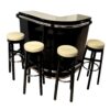 Art Deco Corner Bar with Stools- Styylish