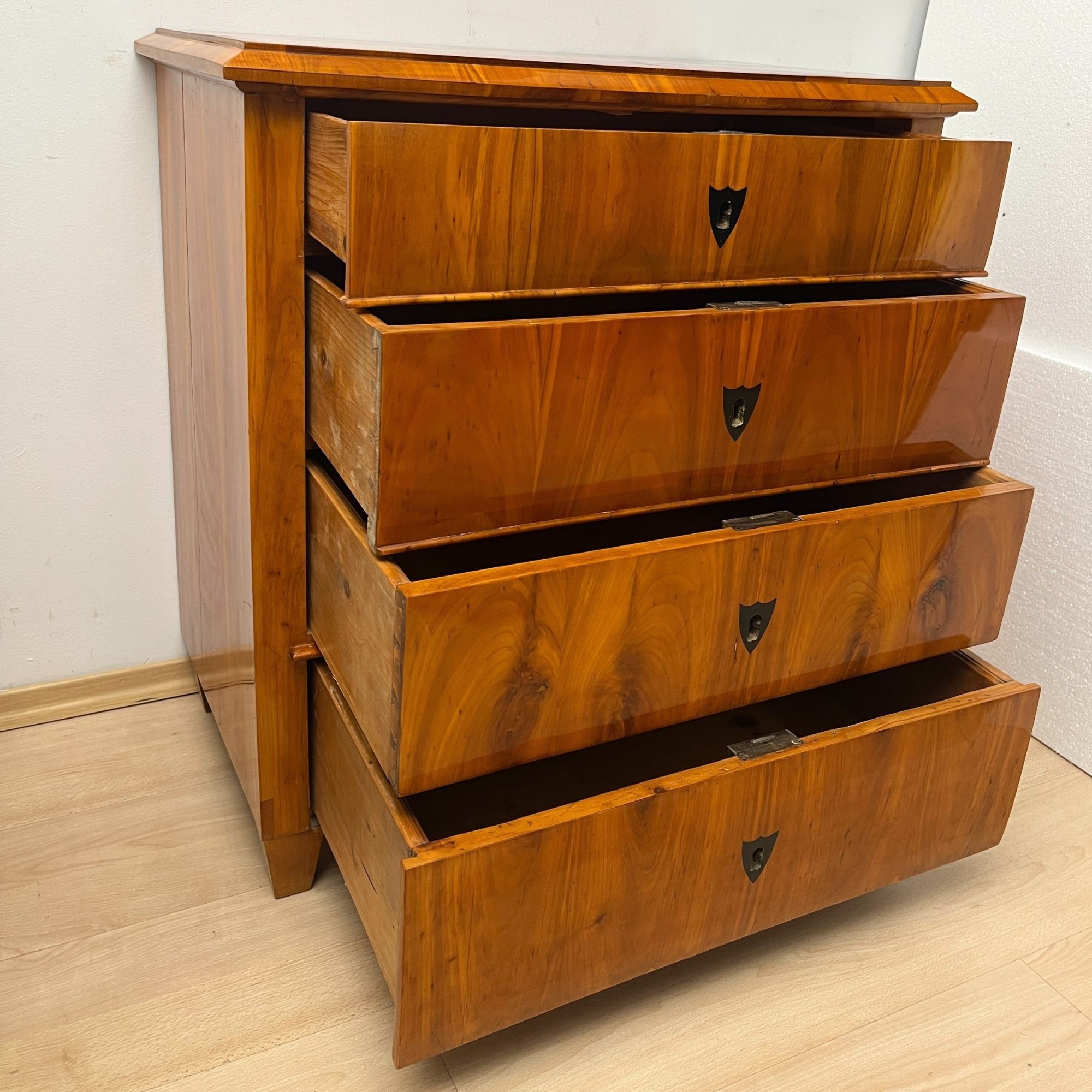 Biedermeier Cherry Wood Chest of Drawers, circa 1830 - Image 11