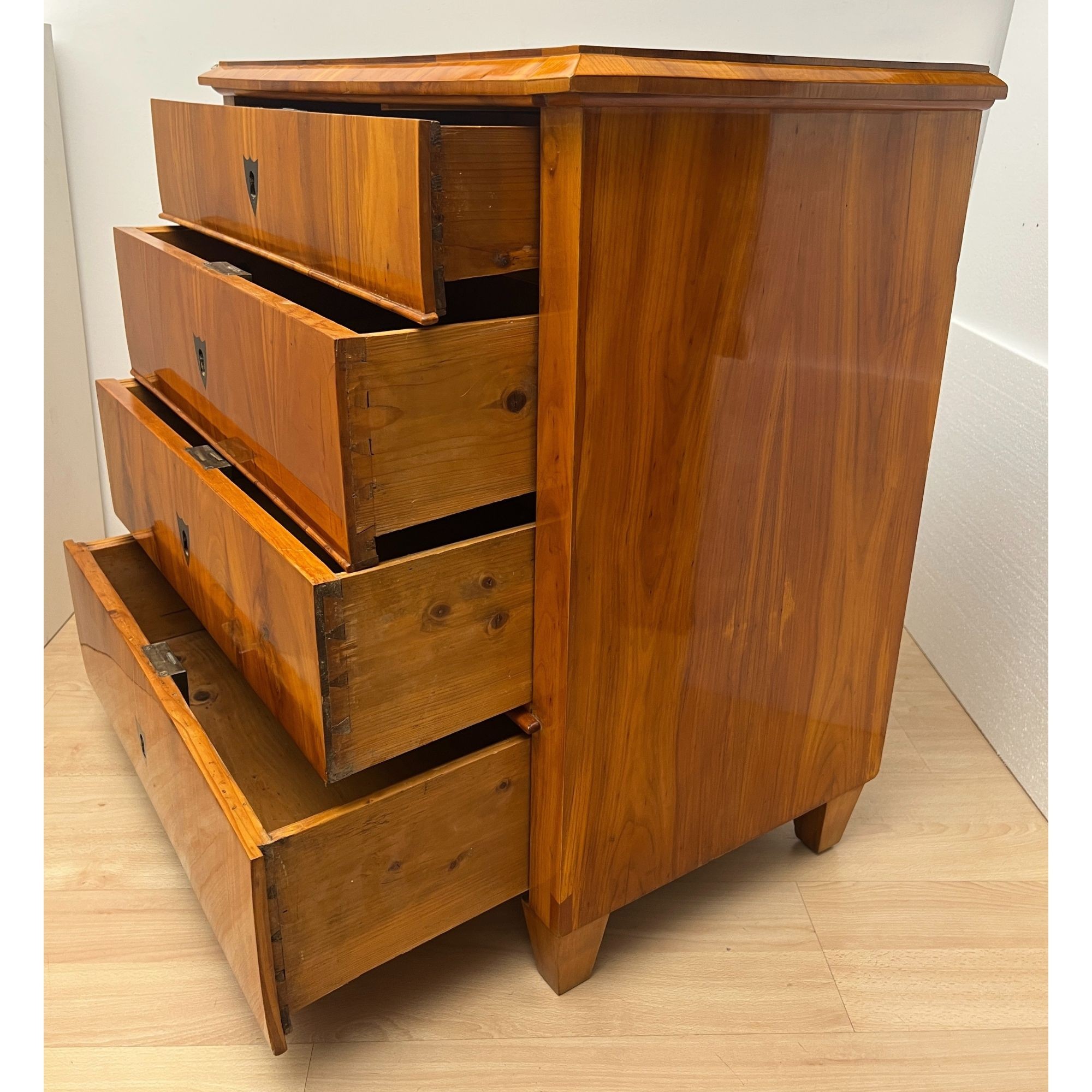Biedermeier Cherry Wood Chest of Drawers, circa 1830 - Image 13