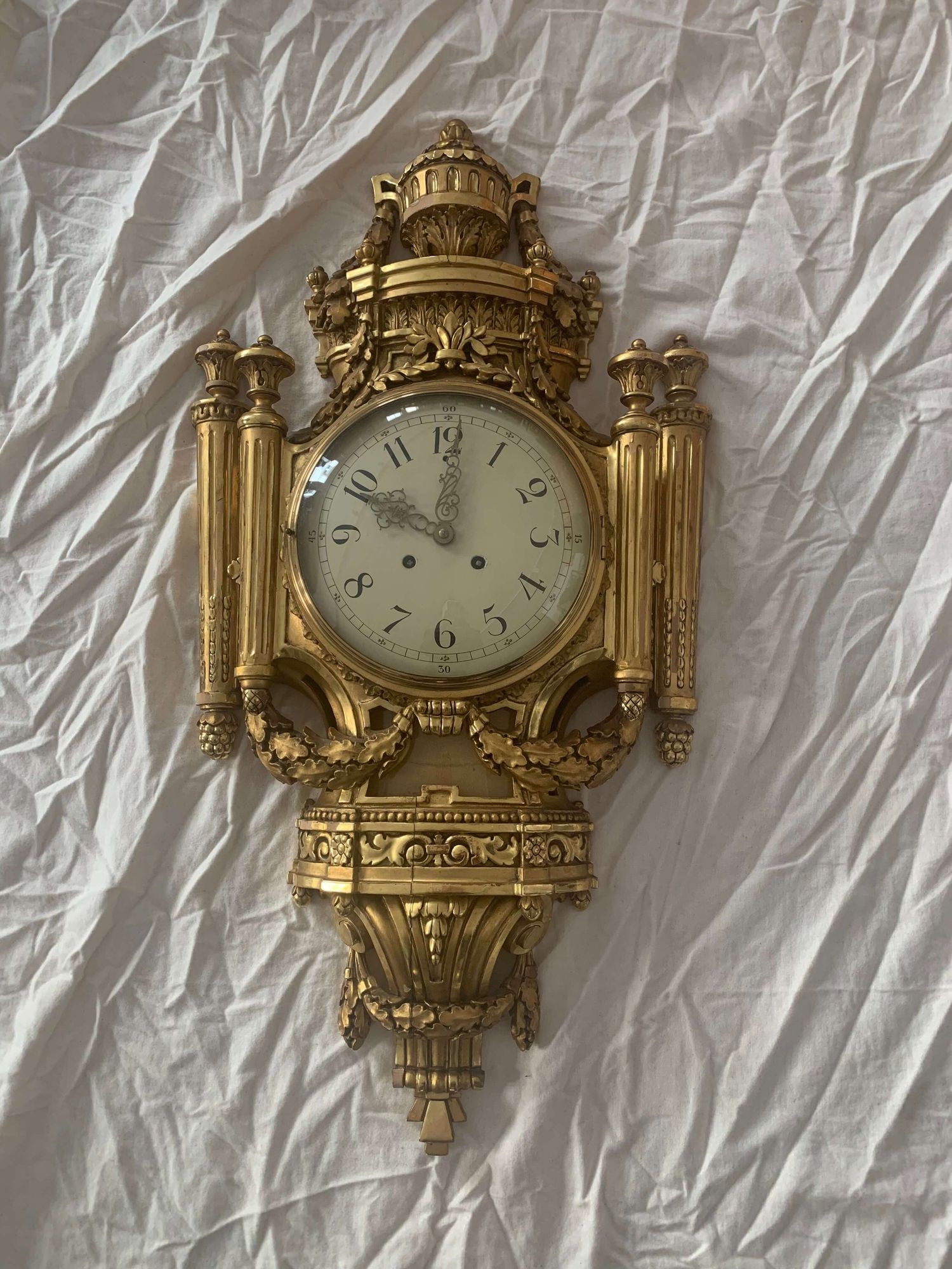 Swedish Louis XVI Style Wall Clock, 1949 - Image 14