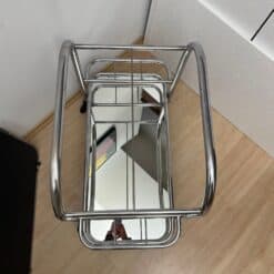 Art Deco Bar Cart, by Robert Mallet-Stevens, Chromed Steel, France circa 1925 - Image 15