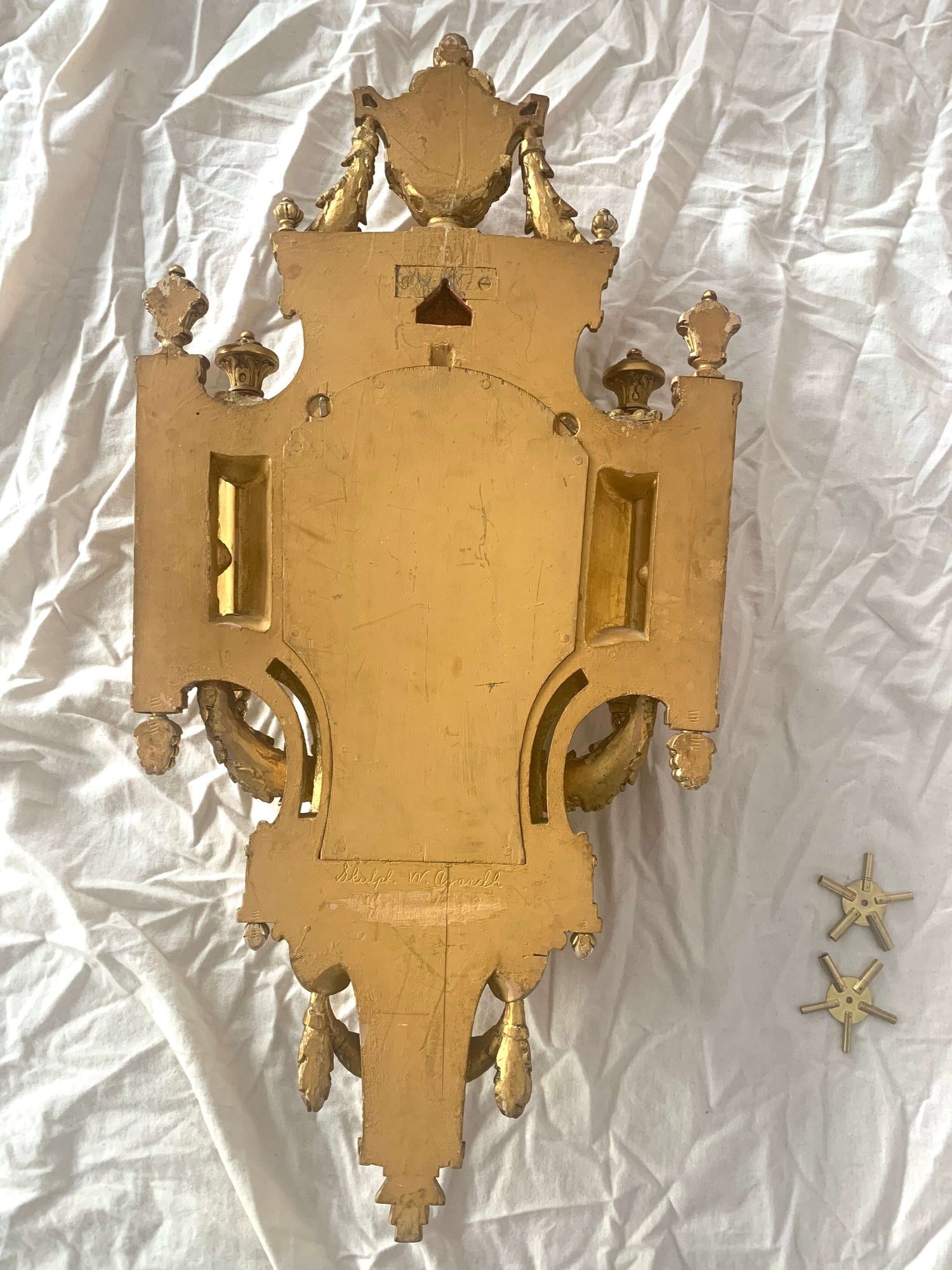 Swedish Louis XVI Style Wall Clock, 1949 - Image 15