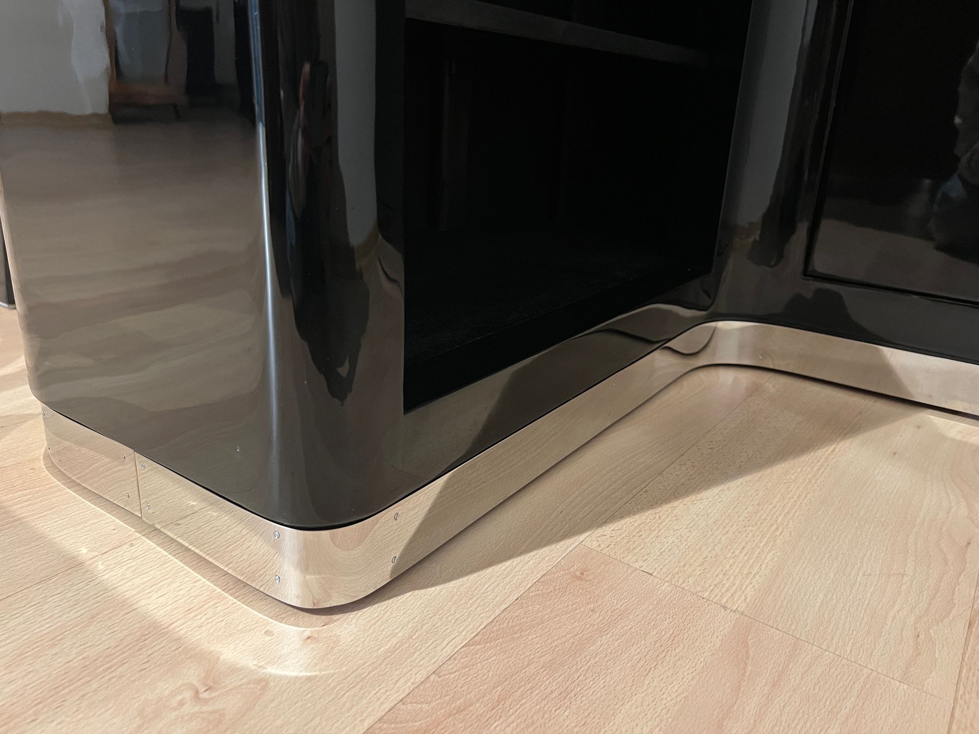 Art Deco Corner Bar with 4 Stools, France circa 1930 - Image 18