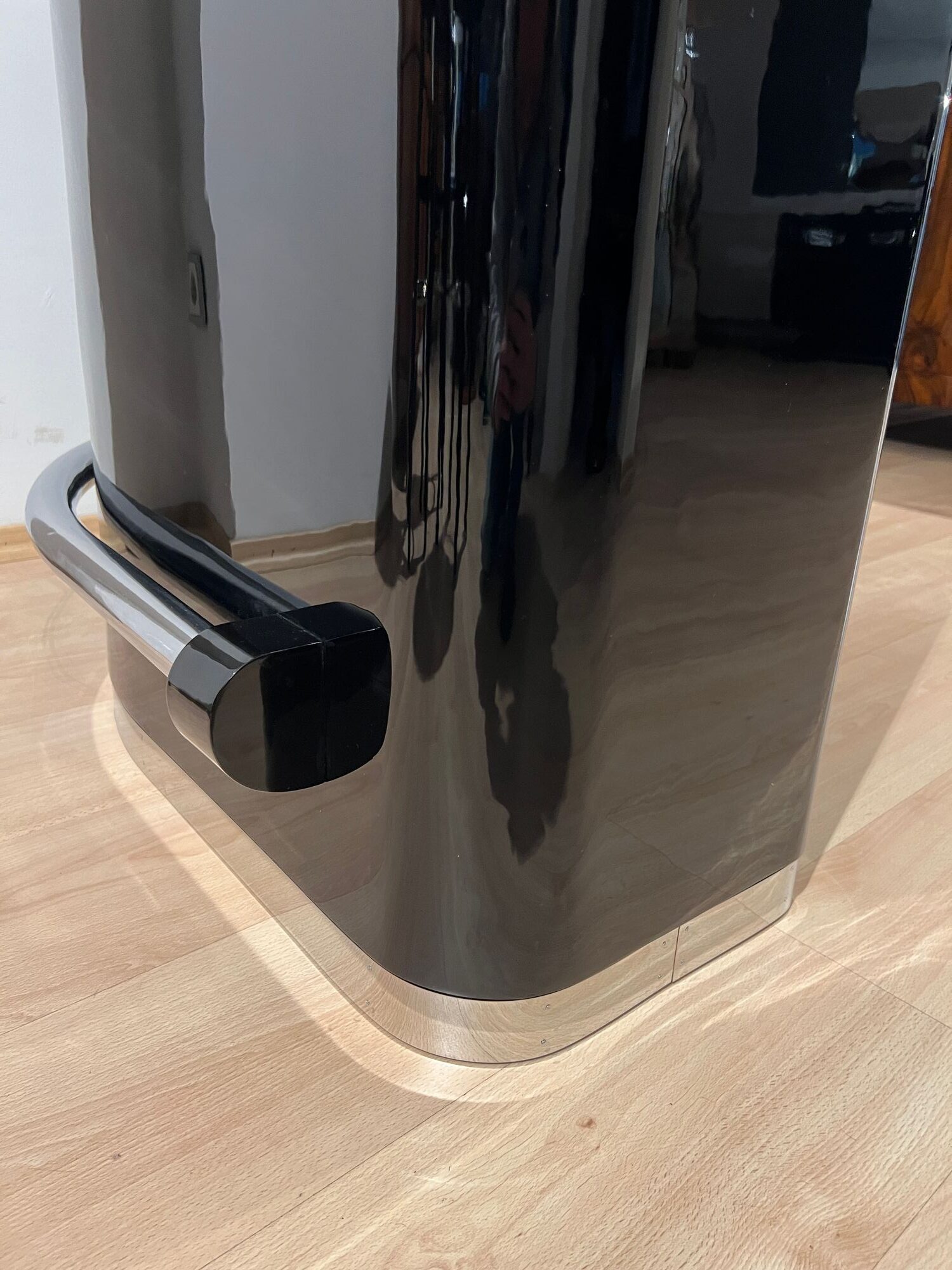 Art Deco Corner Bar with 4 Stools, France circa 1930 - Image 19