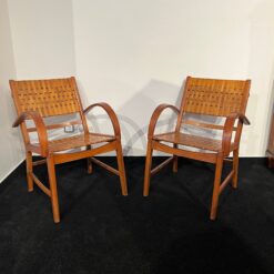 Alternative view of Pair of ‘Gelenka’ Armchairs, Solid Beech Wood, Germany circa 1950