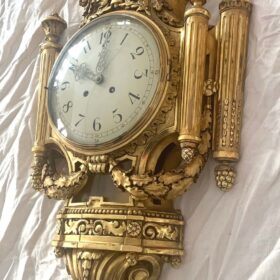 Swedish Louis XVI Style Wall Clock,  1949