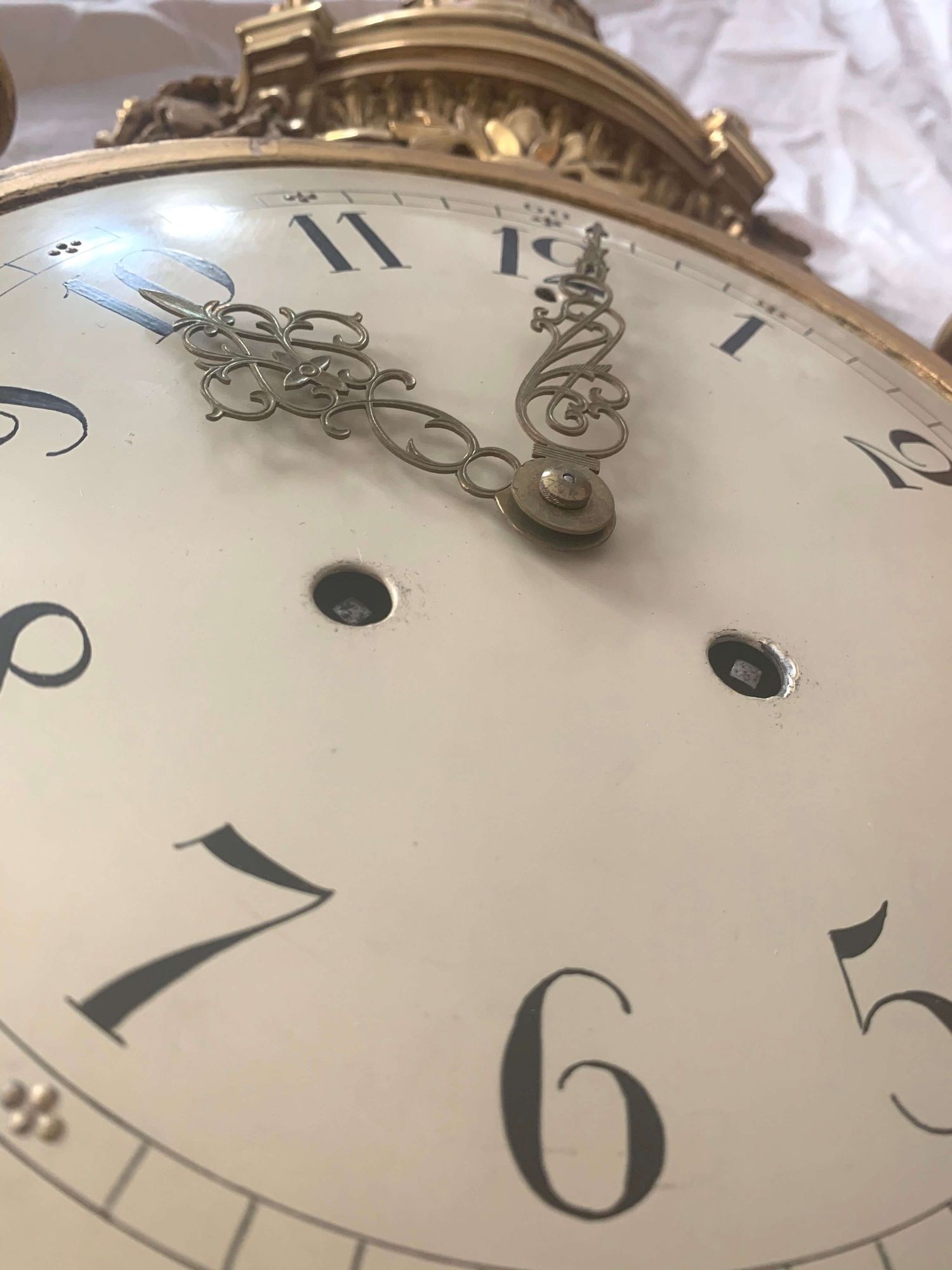 Swedish Louis XVI Style Wall Clock, 1949 - Image 4