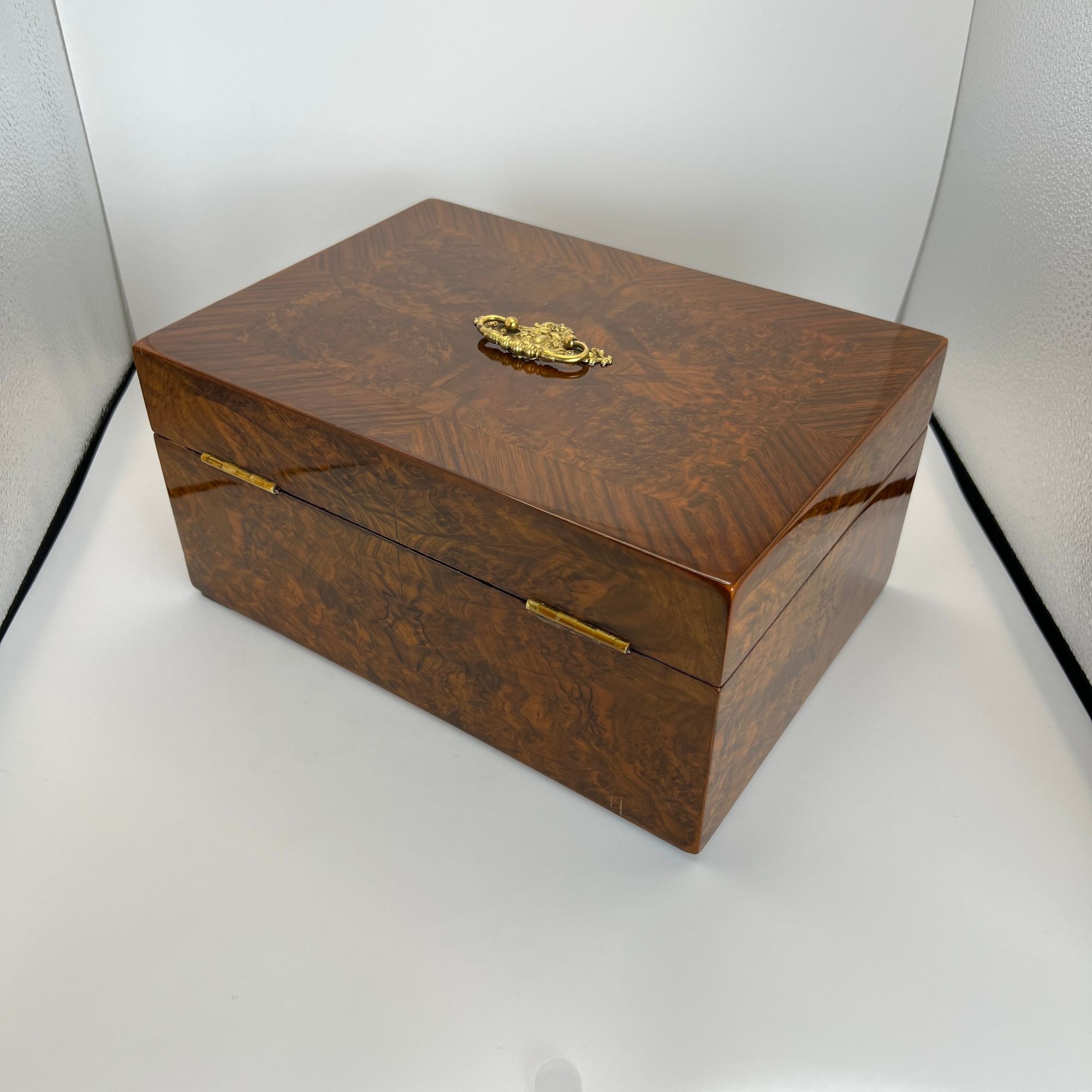 Large Biedermeier Walnut Box, Austria circa 1850 - Image 6