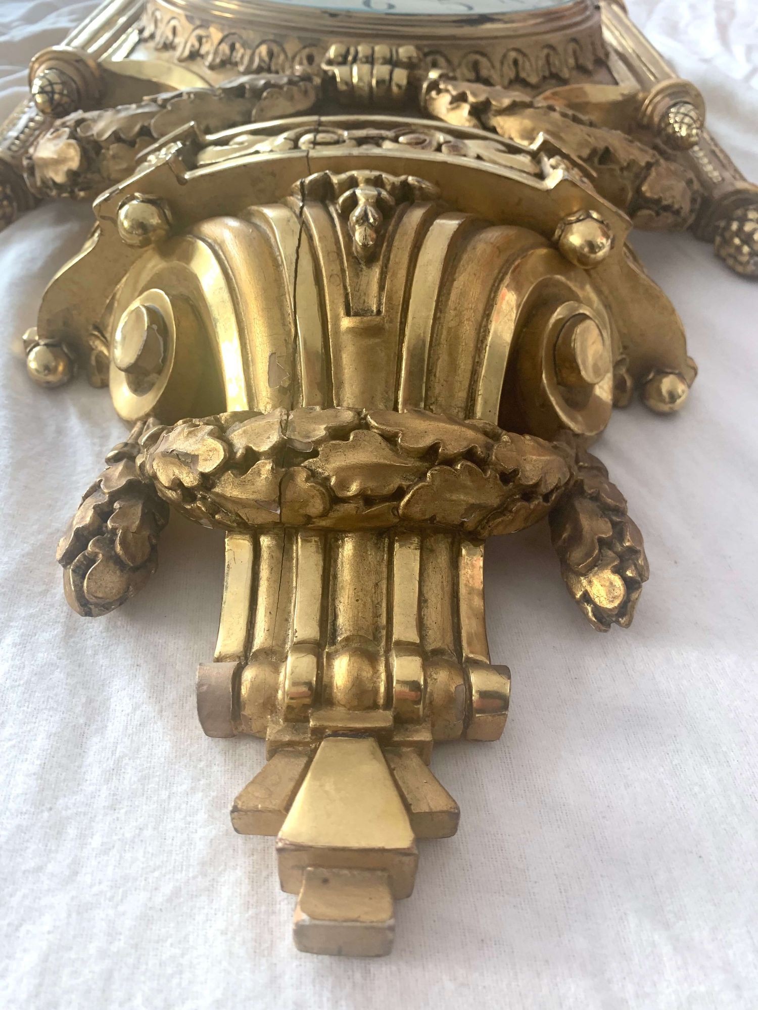 Swedish Louis XVI Style Wall Clock, 1949 - Image 7