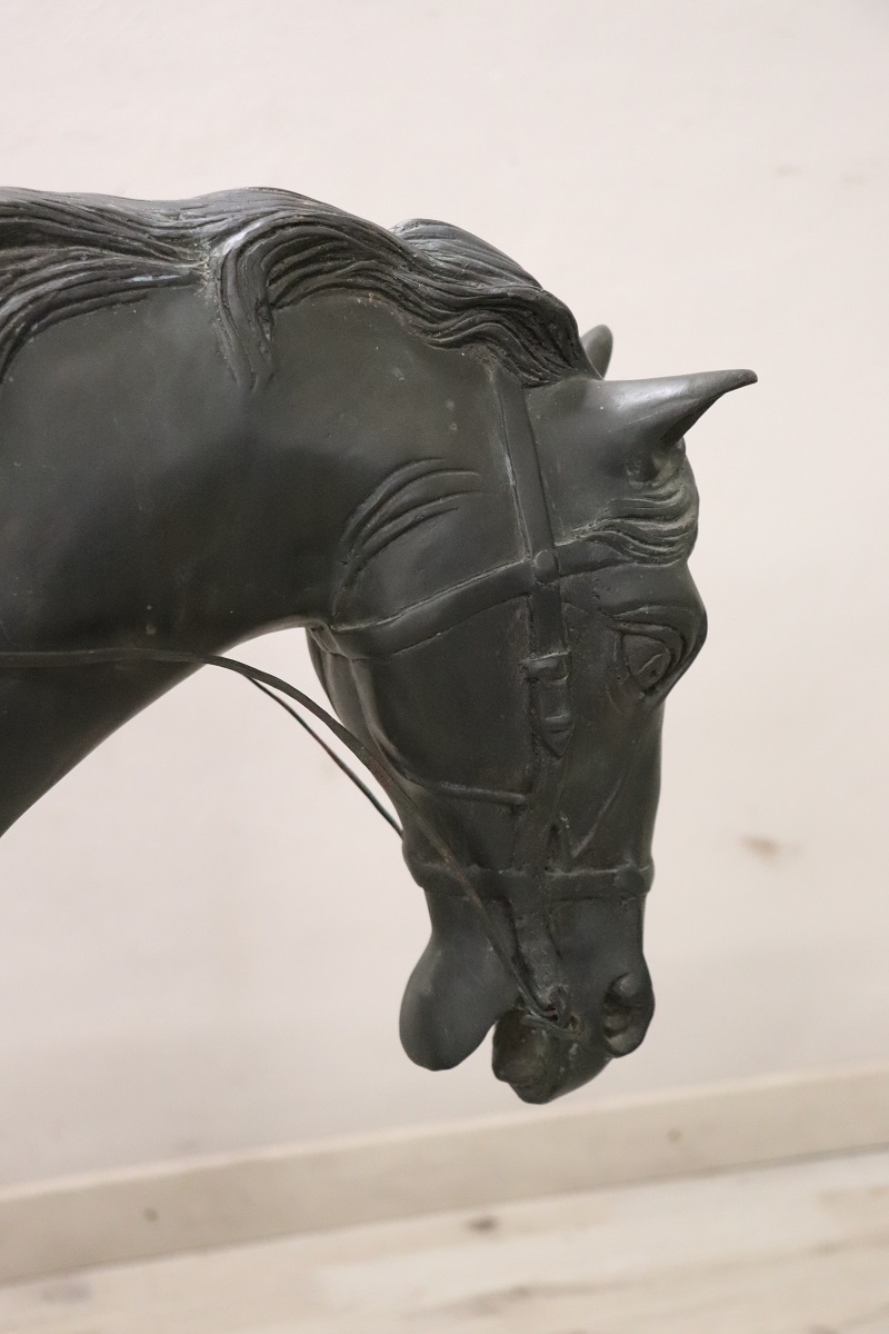 Very Large Bronze Sculpture, Signed, Horse and Jockey Statue - Image 7