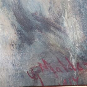 Oil Painting on Canvas, Portrait, Signed G. Maldarelli 1917