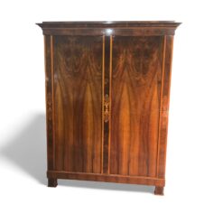 Biedermeier Two-Door Armoire- walnut- Styylish