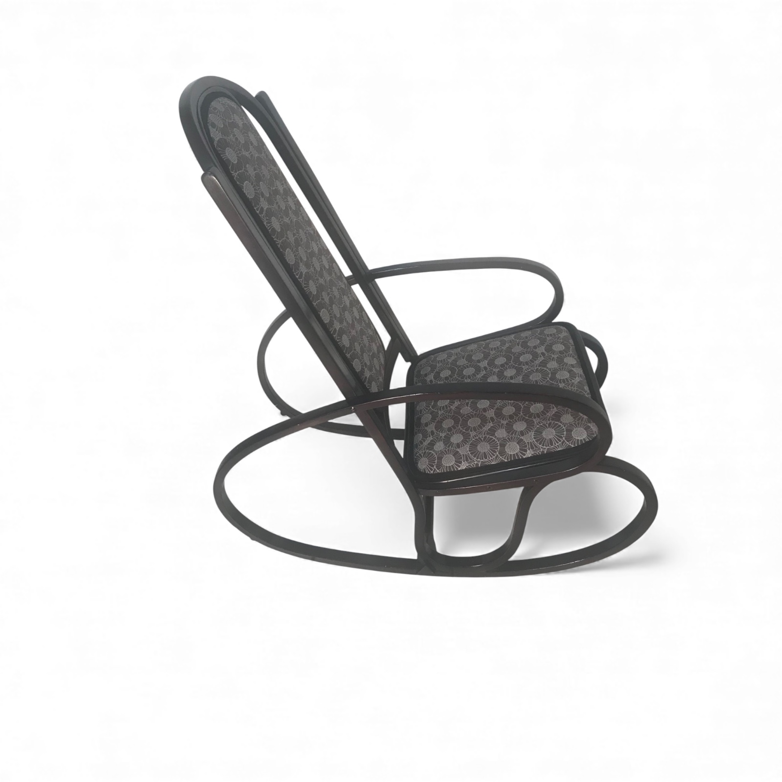 Bentwood rocking chair by Josef & Jacob Kohn, black finish- Styylish