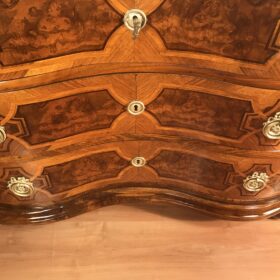German Baroque Walnut Chest of Drawers, Germany 1750