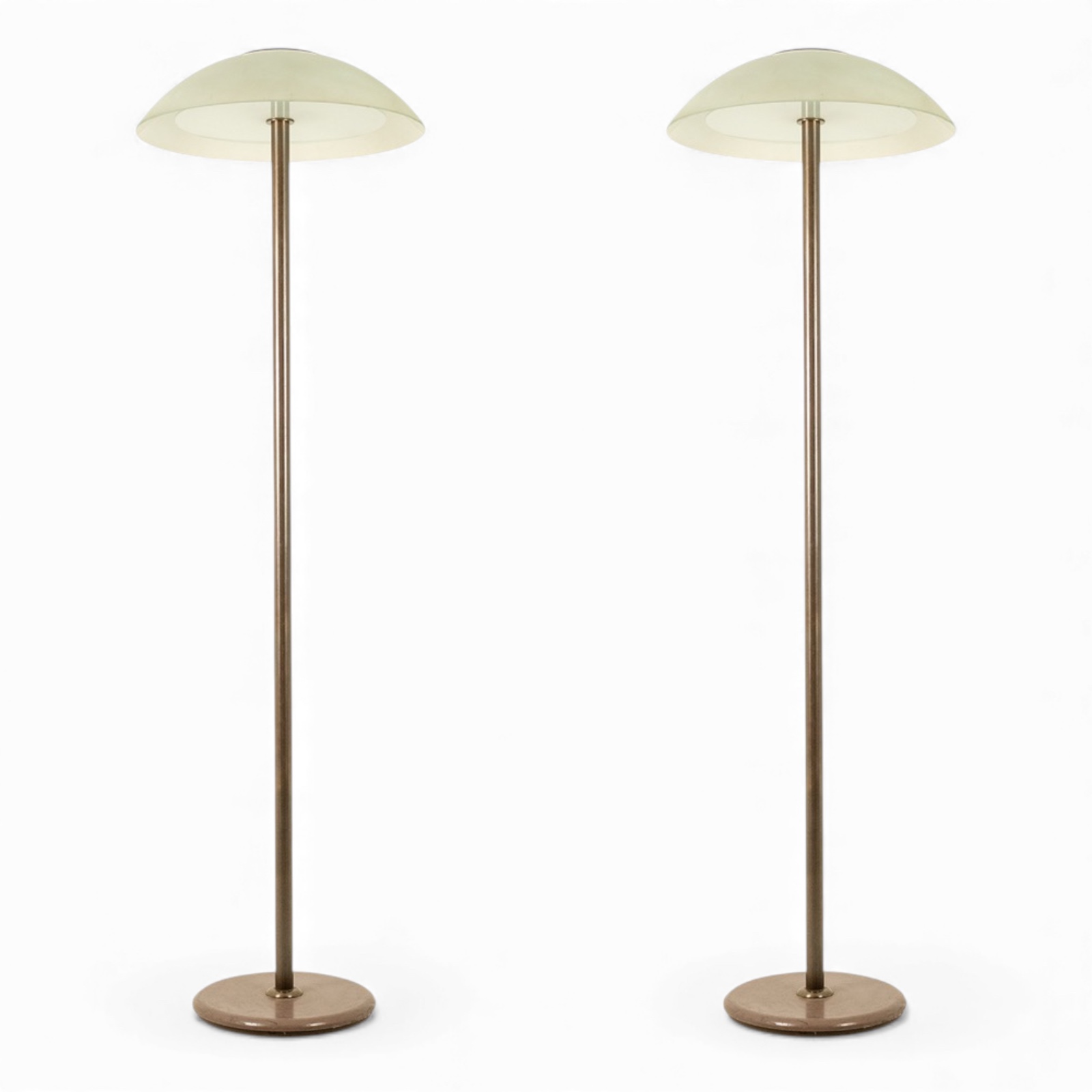 Pair of Art Deco-Style Floor Lamps by Andrée Putman. Circa 1980