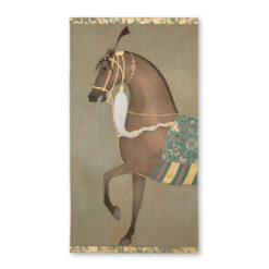 Large Contemporary Horse Painting by French Artists | 86.6 x 47.2 in Canvas- Styylish