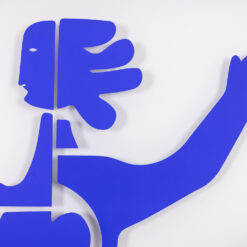 Alternative view of Blue Lacquered Metal Panel, Antonine de Saint Pierre