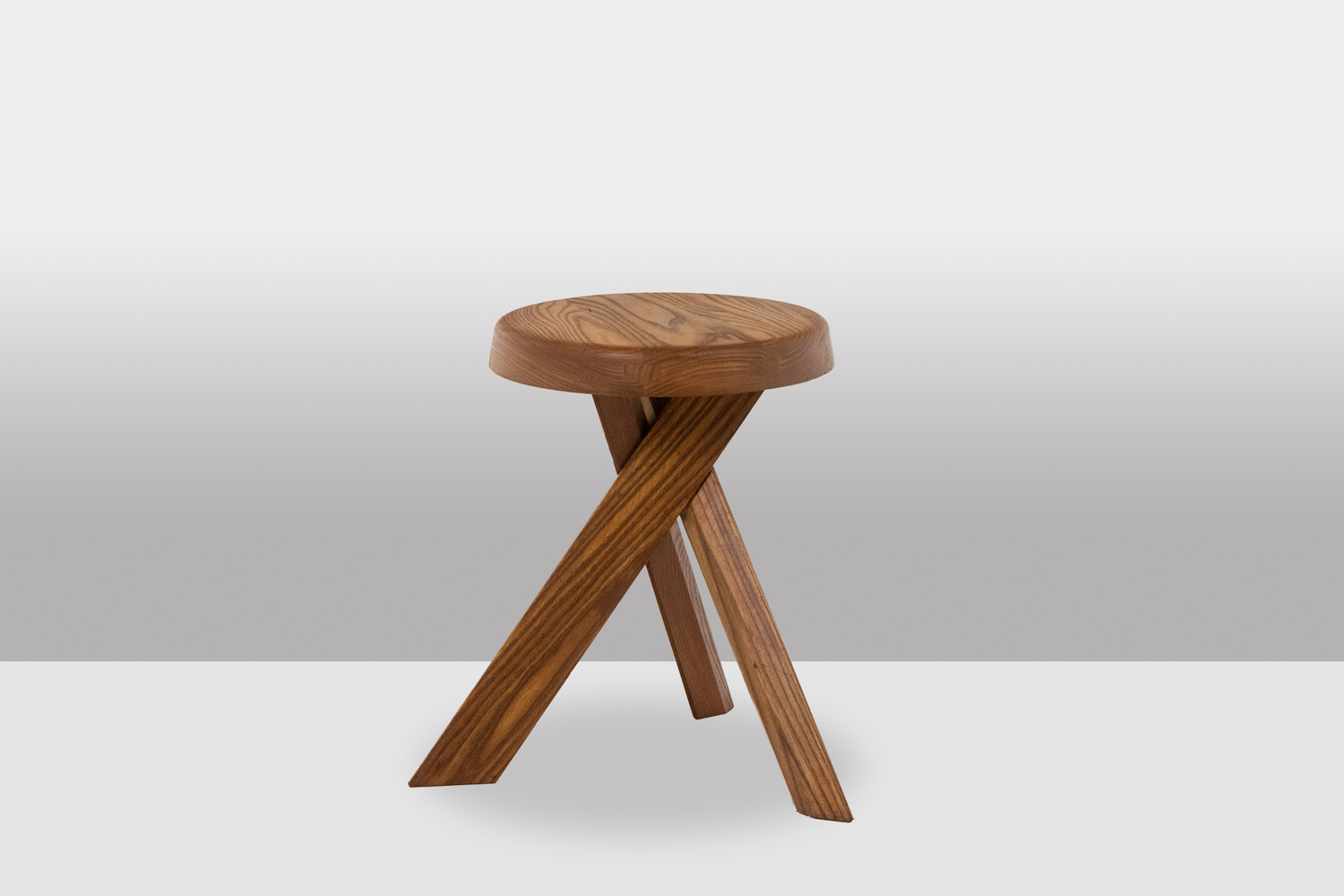 Pierre Chapo S31 stool in natural elm. 1980s - Image 2