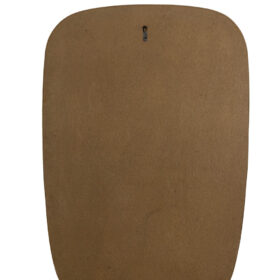 Pair of Gio Ponti-Style Mirrors framed in Gilt Brass. 1980s